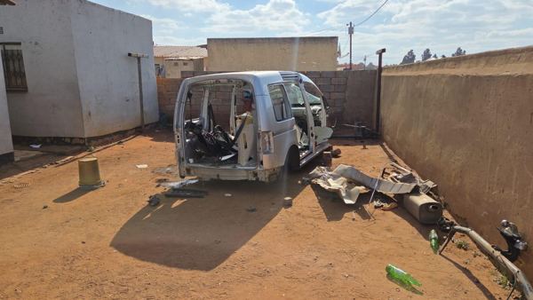 Stolen vehicle, stripped for parts — photo 58