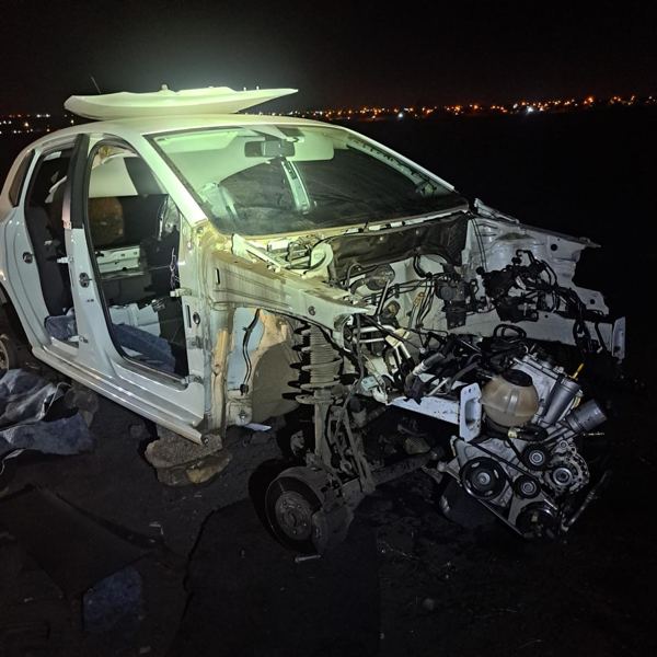 Stolen vehicle, stripped for parts — photo 62