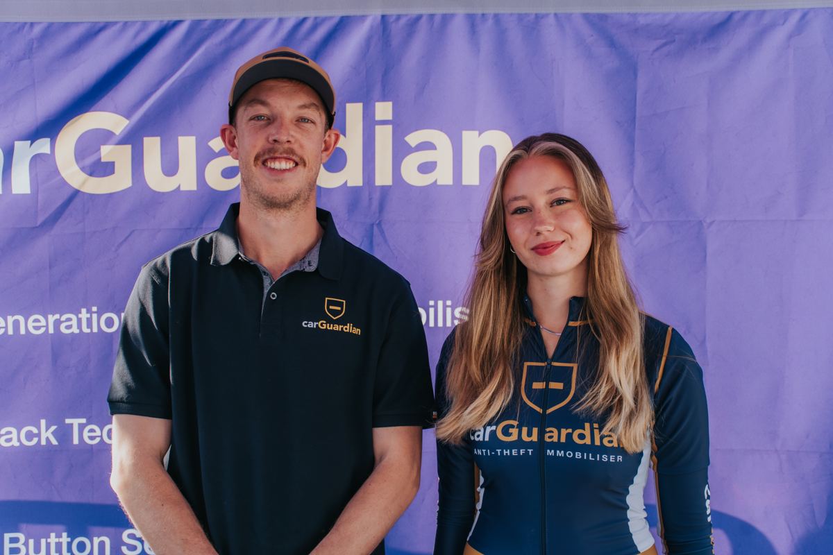 carGuardian team on the stand at Idle Auto Expo