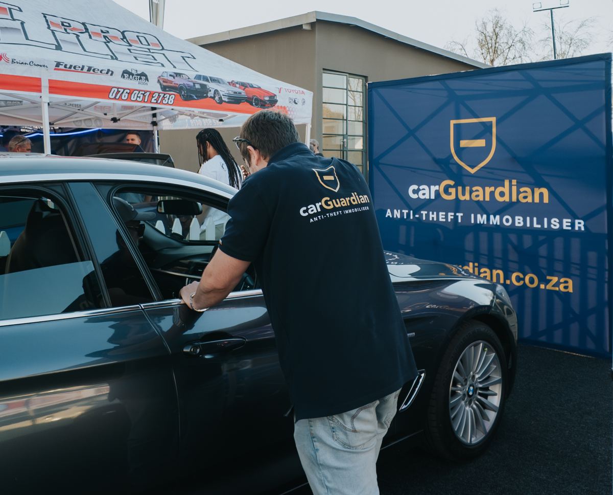 carGuardian demonstration at the branded demo car